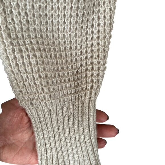 Rue+ beige long sleeve stretchy soft lace-up sweater women's size 1X - Picture 6 of 9